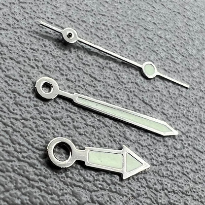 Luminous watch hands set for Miyota 2035 movement, 2 sets per pack, ideal for watch repairs - NO.3230