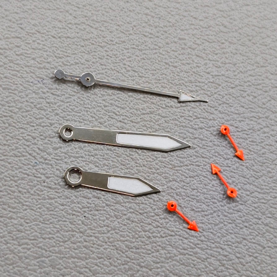 2 Sets Orange Small Second Hand Watch Hands for Miyota OS10 OS20 OS60 OS80