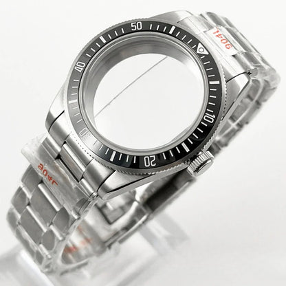 39MM Bezel Domed Sapphire Crystal Case for NH34 NH35 NH36 NH38 ETA 2824 PT5000