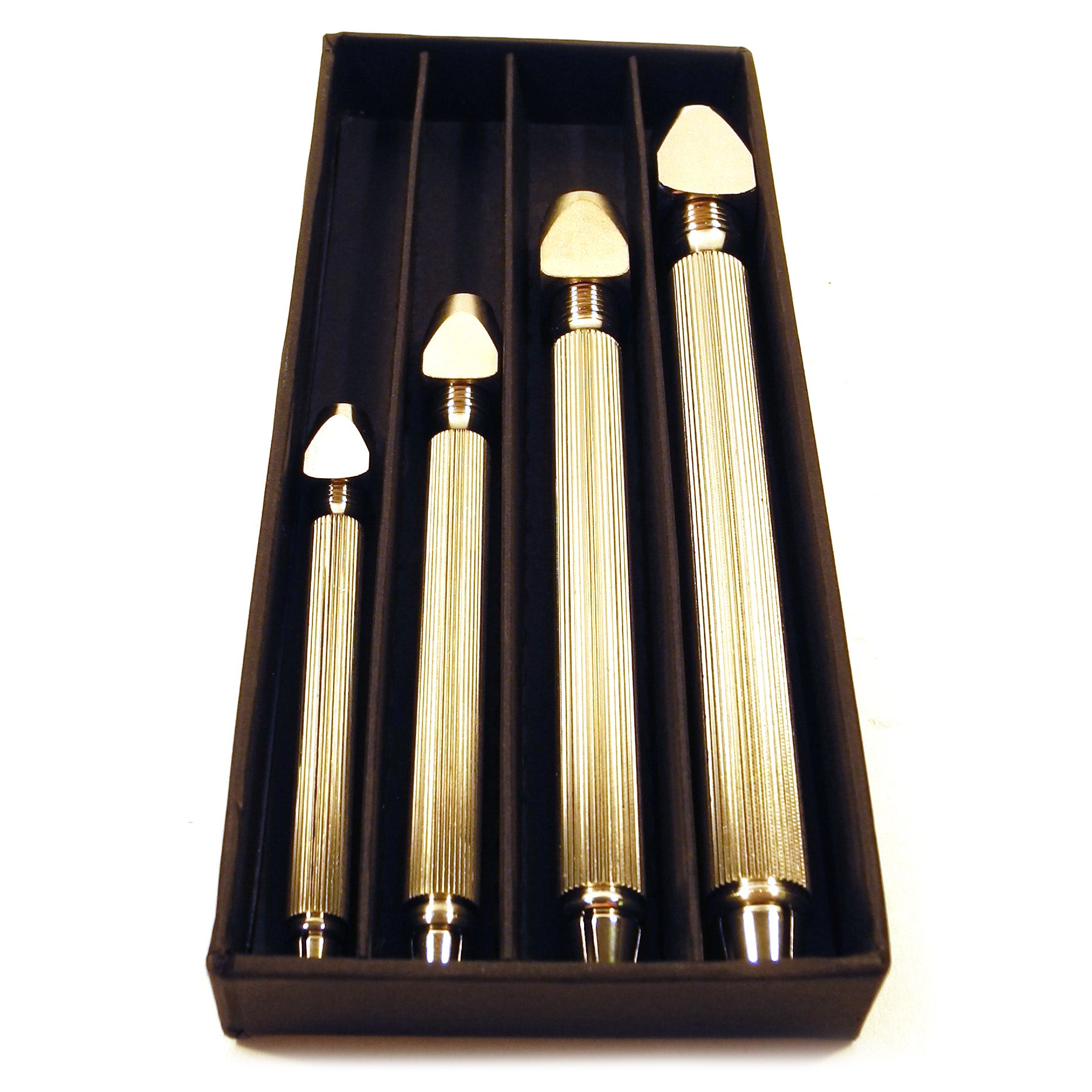 Bergeon 1842-B set of 4 square head pin vice holders for precise watch repair and assembly tasks
