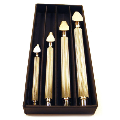 Bergeon 1842-B set of 4 square head pin vice holders for precise watch repair and assembly tasks