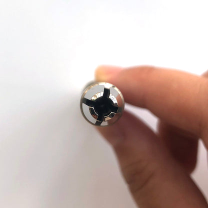 Bergeon 1842-16A pin vise featuring dual chucks for precise adjustments of watch accessories.