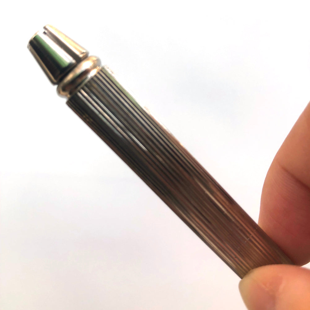 Bergeon 1842-16A pin vise featuring dual chucks for precise watch accessory adjustments.