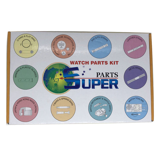 Dome-shaped extra white mineral watch glass, 1.0mm thickness, 5 sizes, 100 pieces per box from.