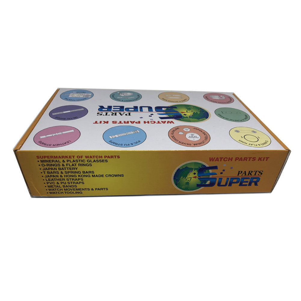 Dome-shaped extra white mineral watch glass, 1.0mm thick, 5 sizes, 100 pcs box for watch repair.