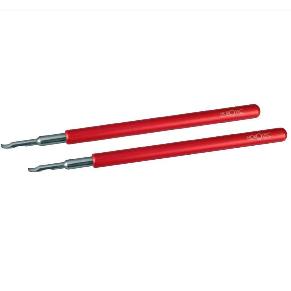 Horotec MSA05.007 watch hand levers 2.50mm wide, precision tool for wrist watch repairs and adjustments.