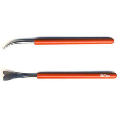 Horotec MSA05.014 precision hand levers with 10mm tips for accurate wristwatch repair and maintenance.