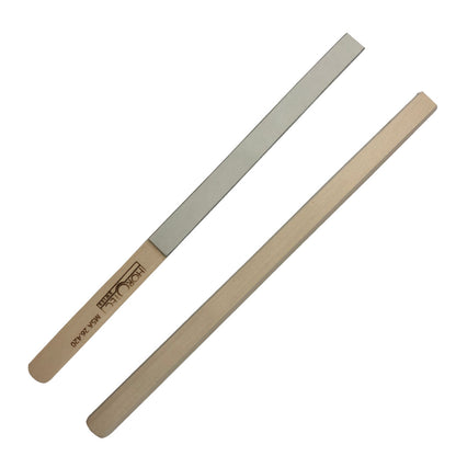 Horotec MSA26.420 white leather buff stick polishing tool for watch straps and accessories.
