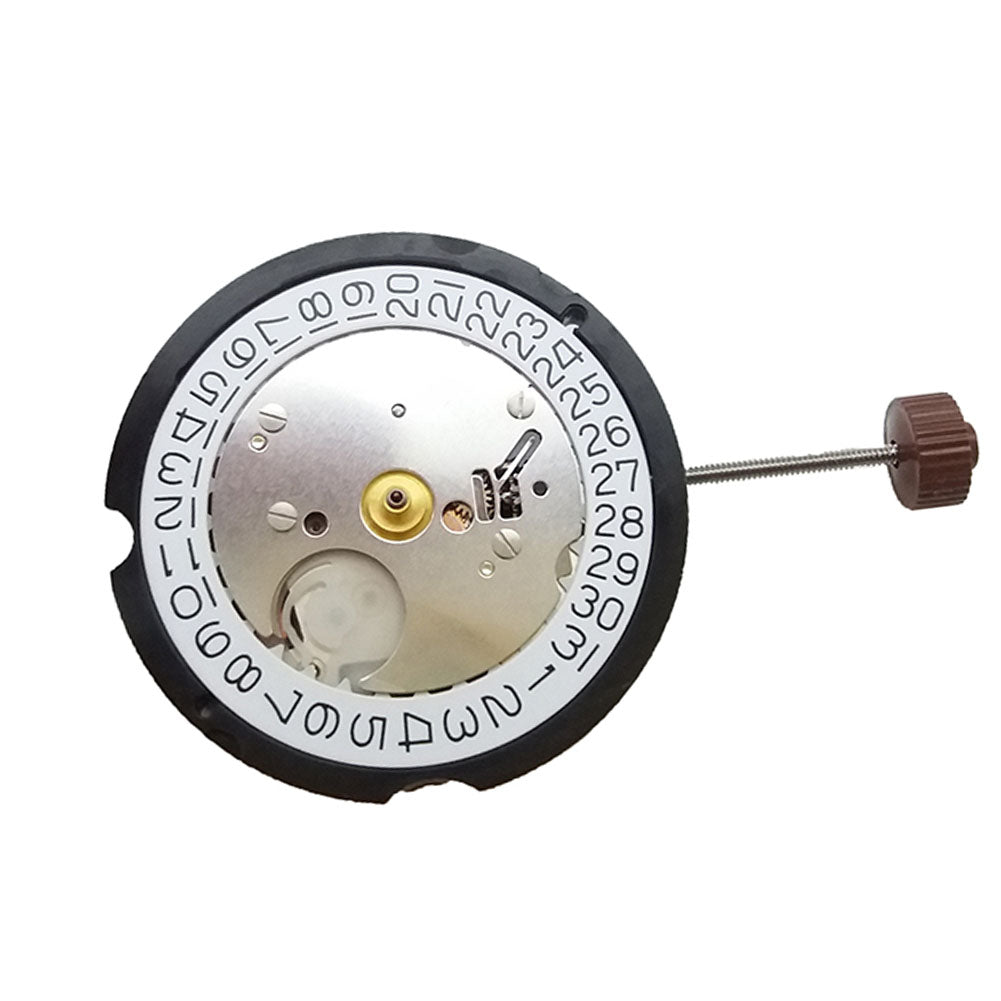Ronda 515 quartz watch movement with date display at 3 and 6 o?clock for precise timekeeping