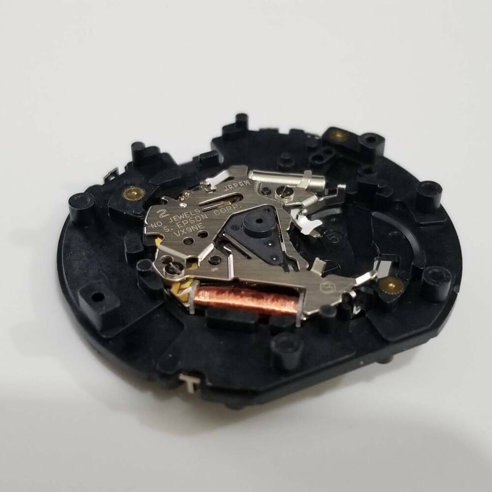 S. Epson VX9N quartz movement part for accurate watch repair by S. Epson, ensuring reliable timekeeping.