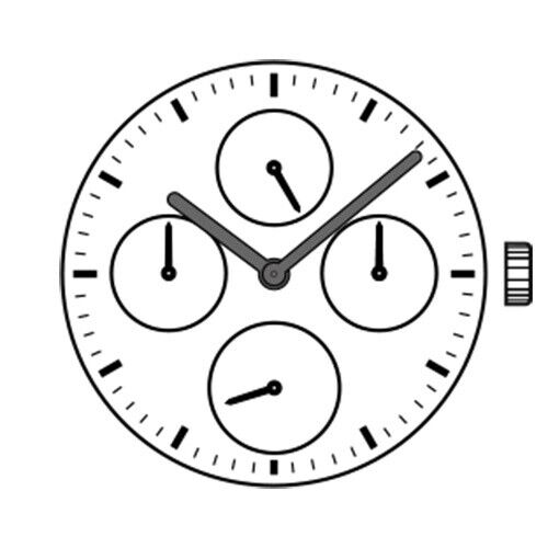 SII VD74 quartz movement repair parts for accurate watch accessory replacements by SII.