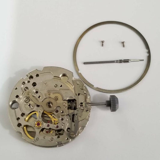 Miyota 82S0 mechanical automatic movement for watch repair, precision timekeeping component.