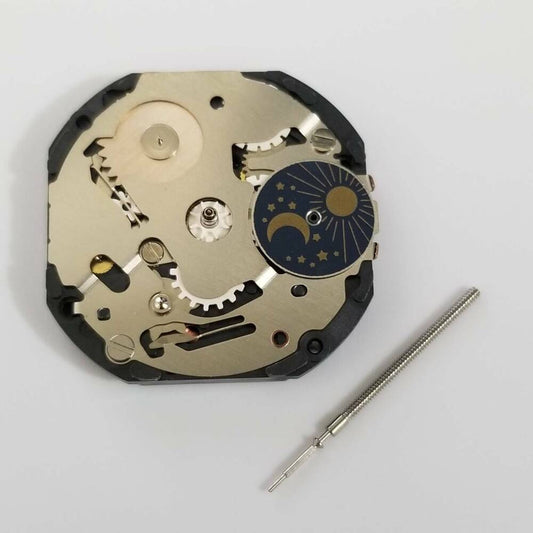 S. Epson VX3M quartz movement repair part for precise watch accessory maintenance.