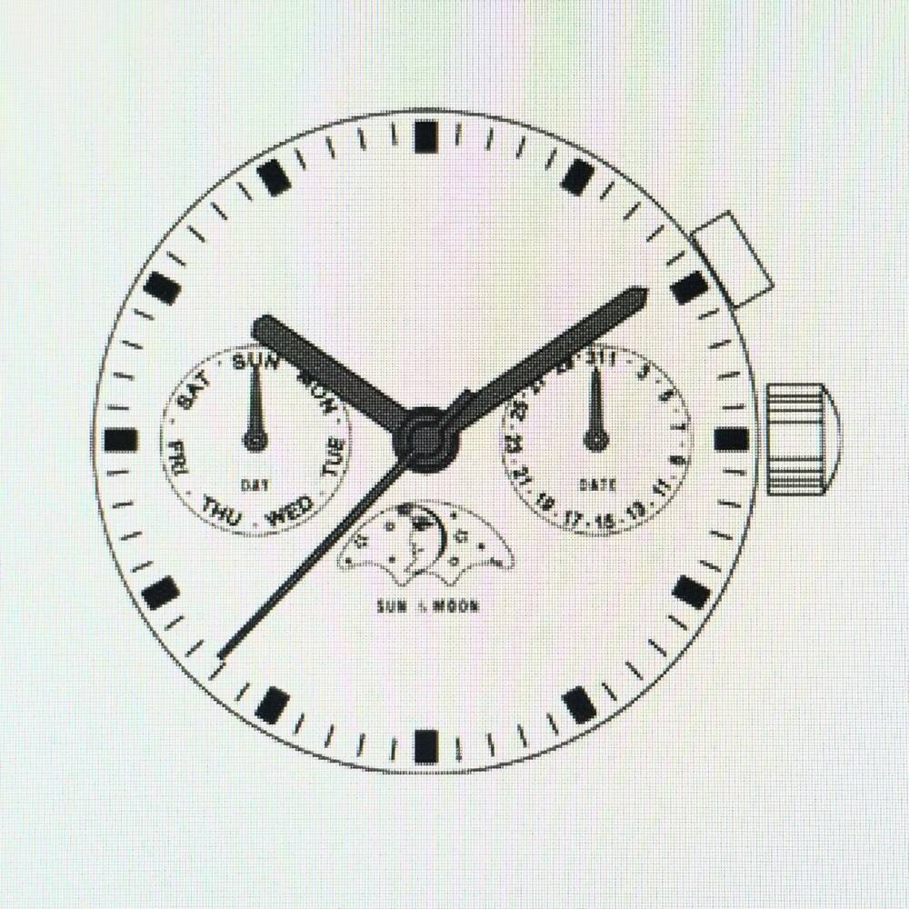Gold quartz watch repair parts by ISA 9231, compatible with multiple watch models for easy maintenance.