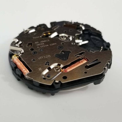 S. Epson VR32 quartz watch movement part for precise timekeeping in watch accessory repairs.
