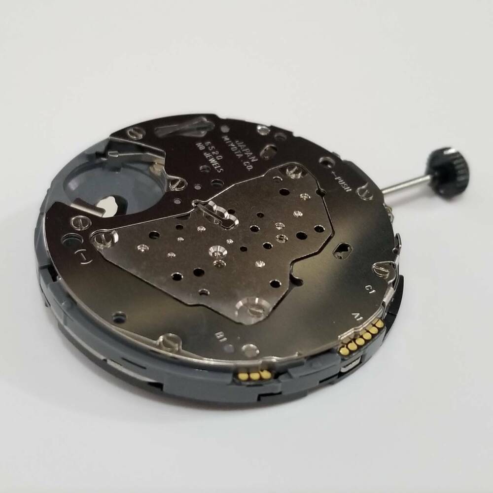 Miyota 6S20 quartz watch movement for precise, durable timekeeping in watch accessory repairs.
