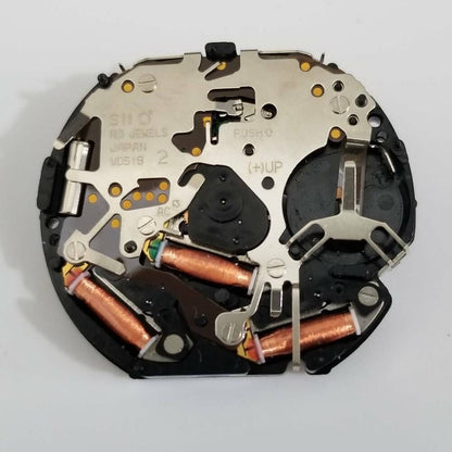 SII VD51 quartz movement watch repair part for durable and precise timekeeping performance.