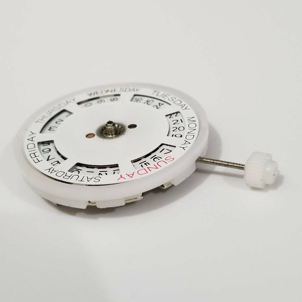 MINGZHU DG2813 automatic watch movement with date and wide day display, precision replacement for 8205 models.