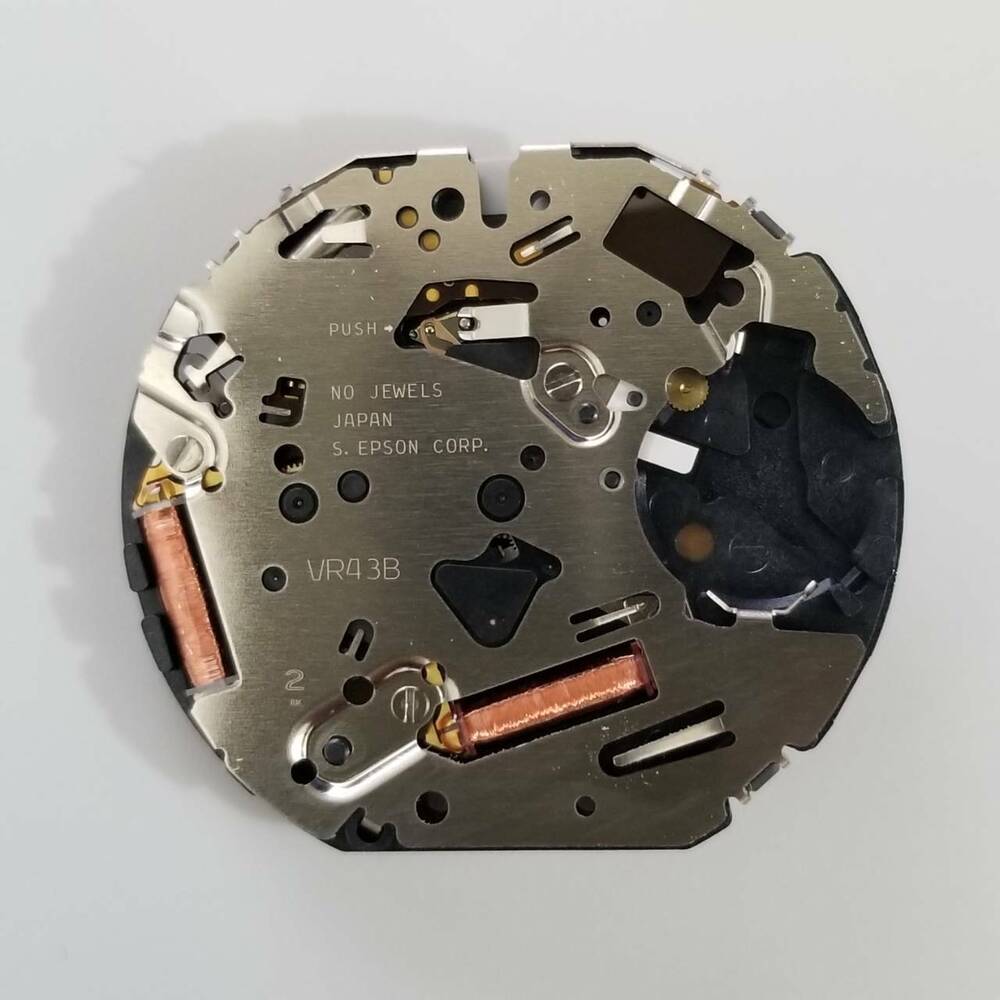 S. Epson VR43 solar quartz watch repair parts for accurate timekeeping and reliable accessory replacement.