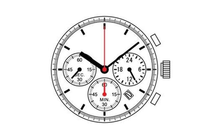 S. Epson VS75 solar quartz movement part for V175 watch repair, precision replacement accessory.