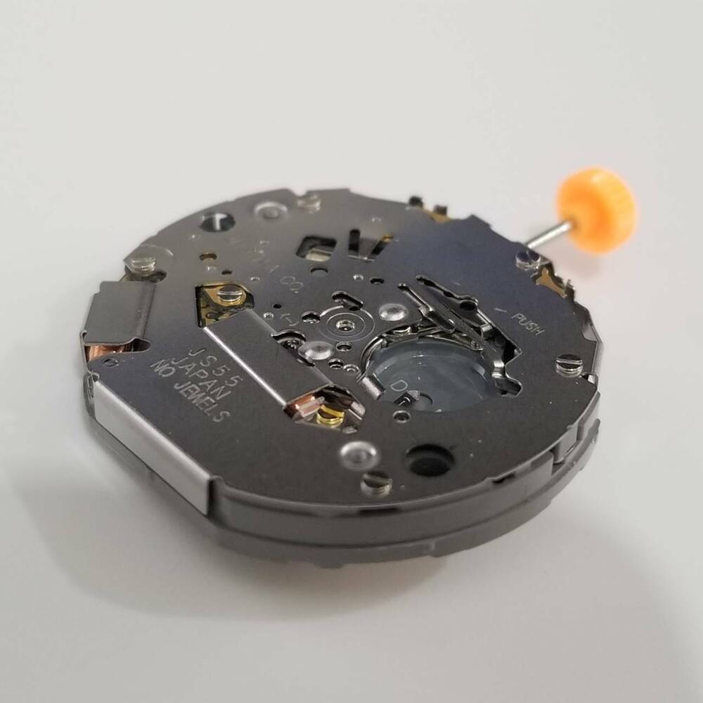 Miyota JS55 quartz watch movement repair part for accurate timekeeping and long-lasting performance.