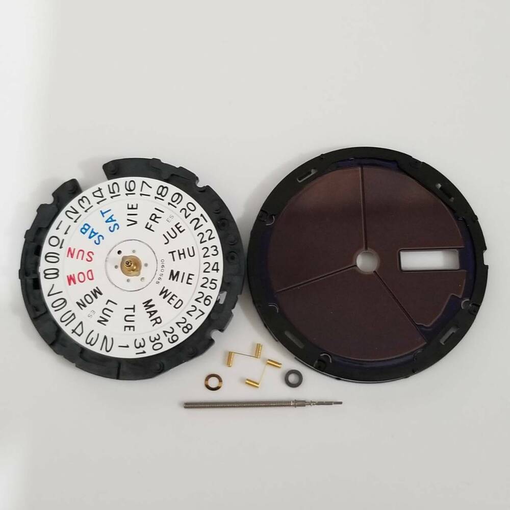 S. Epson VS43 solar quartz watch movement repair part, replaces V158, precise timekeeping component.
