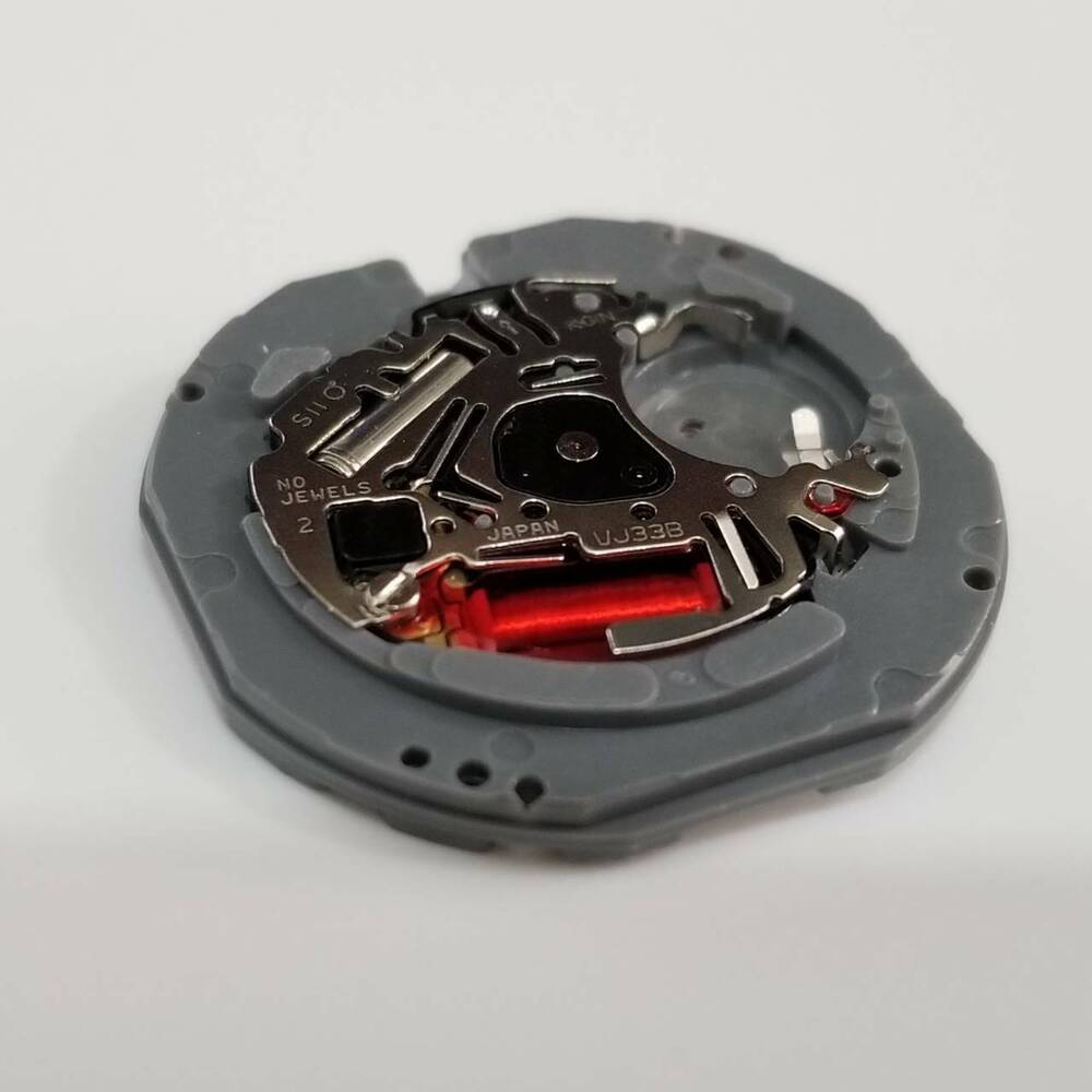 SII VJ33 quartz movement watch repair part for accurate timekeeping and durable replacement accessory.
