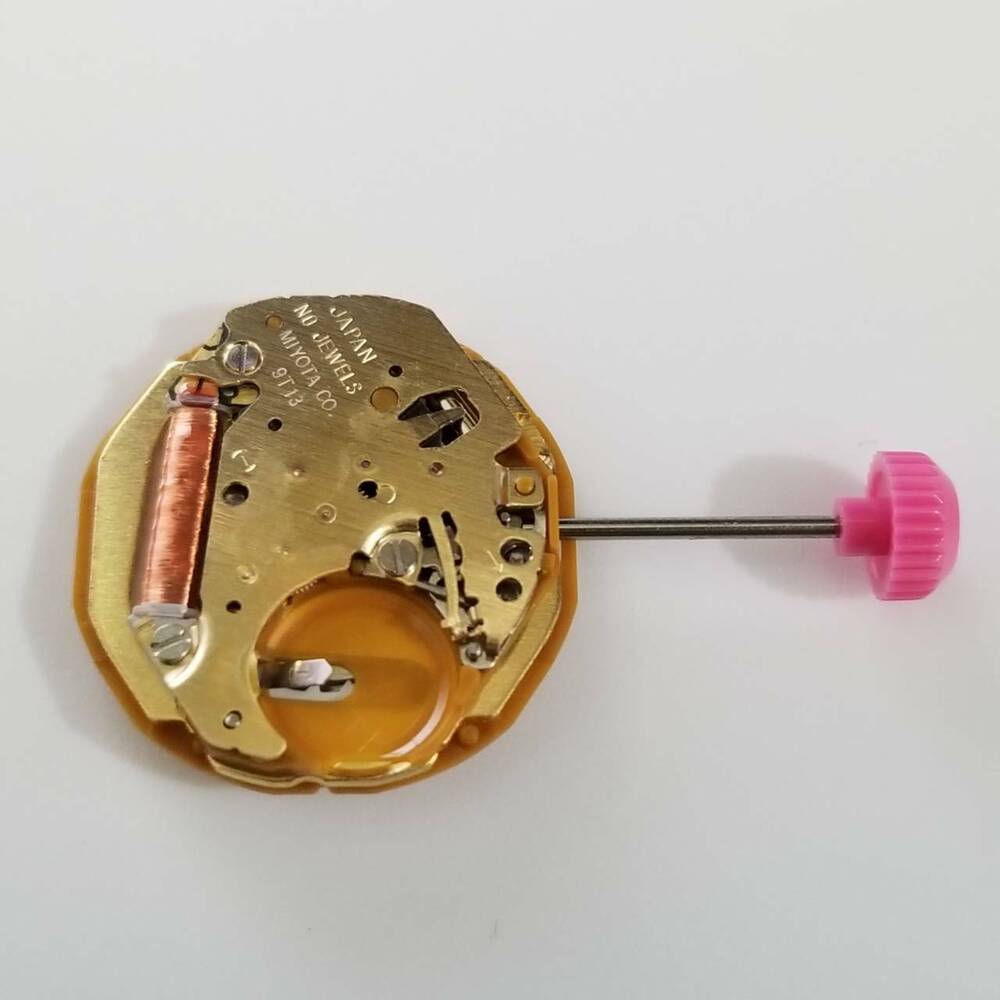 Miyota 9T13 quartz watch movement, compatible replacement for 4T13 and 4613 models, precision timekeeping.
