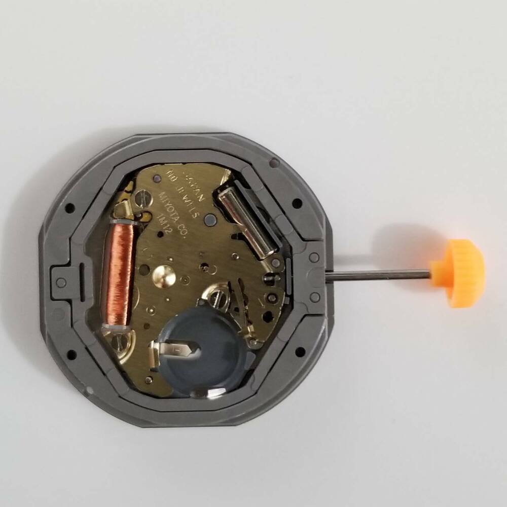 Miyota 1M12 quartz watch movement repair part compatible with models 1110 and 1112, precision craftsmanship.