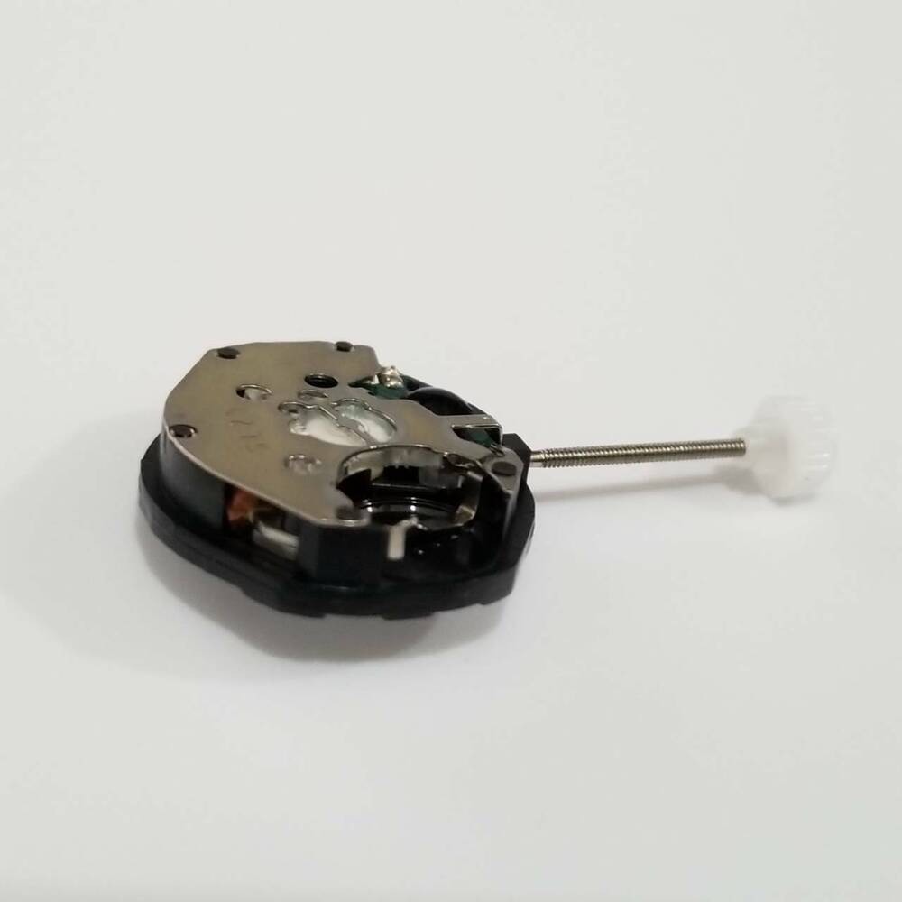 SUNON SL25 quartz watch movement showing day and date display for accurate watch repairs.