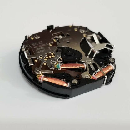 Hattori Epson VD55C quartz watch movement for accurate watch repairs and replacements.