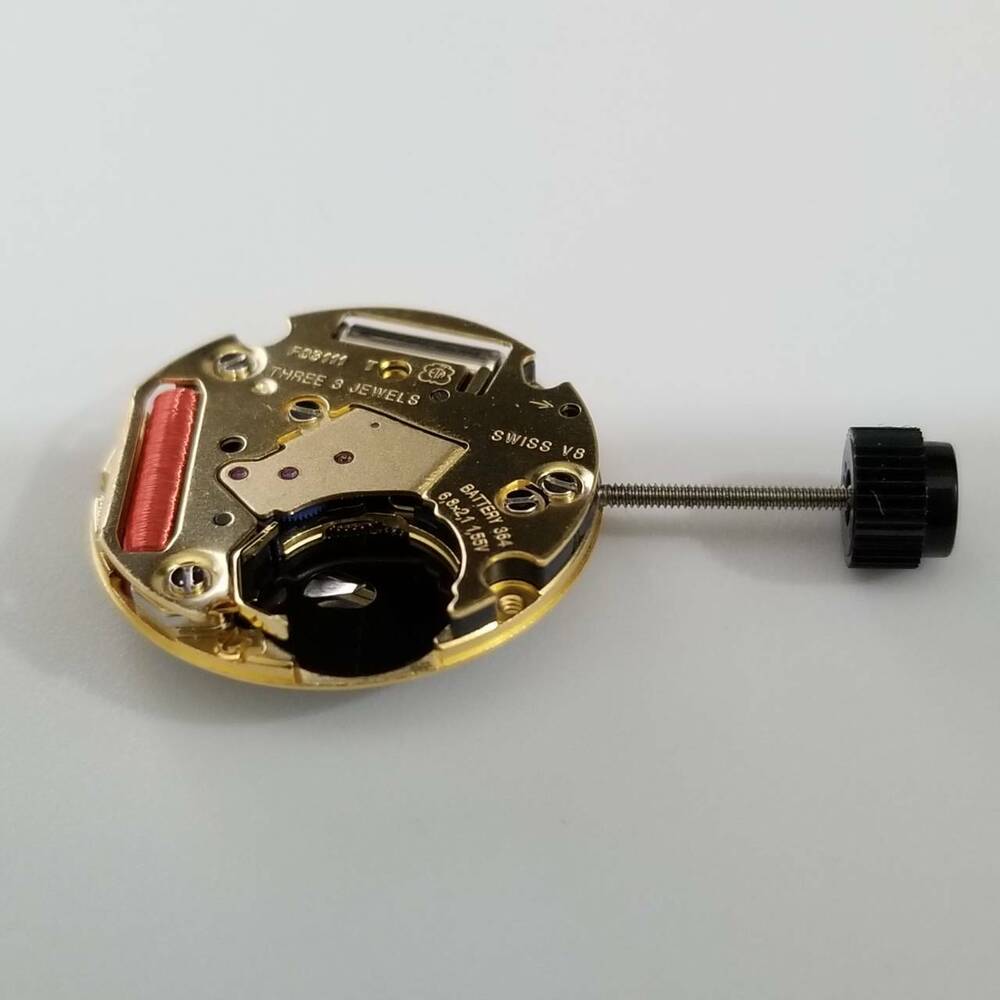 ETA F03.111 quartz watch movement replacement for models 956.112, 956.114 by ETA, precise timekeeping part.