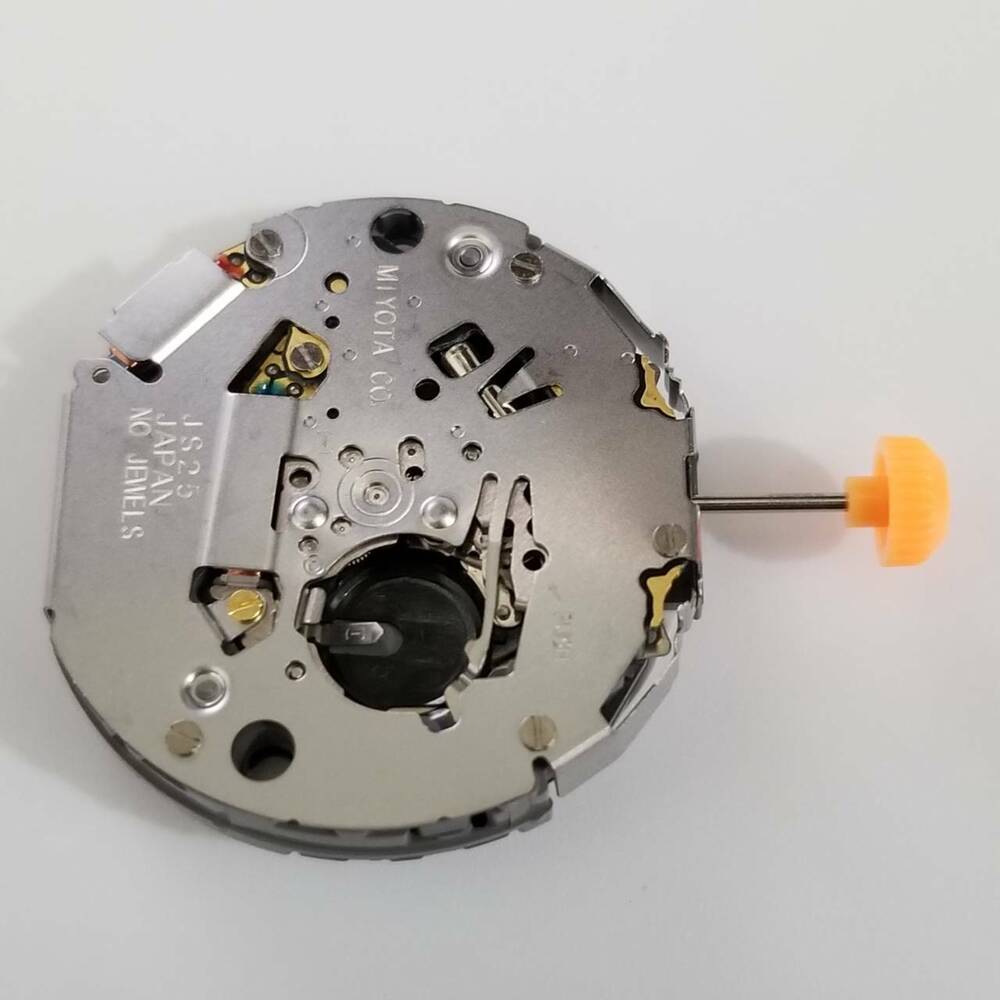 Miyota JS25 quartz watch movement for accurate timekeeping and professional repairs.