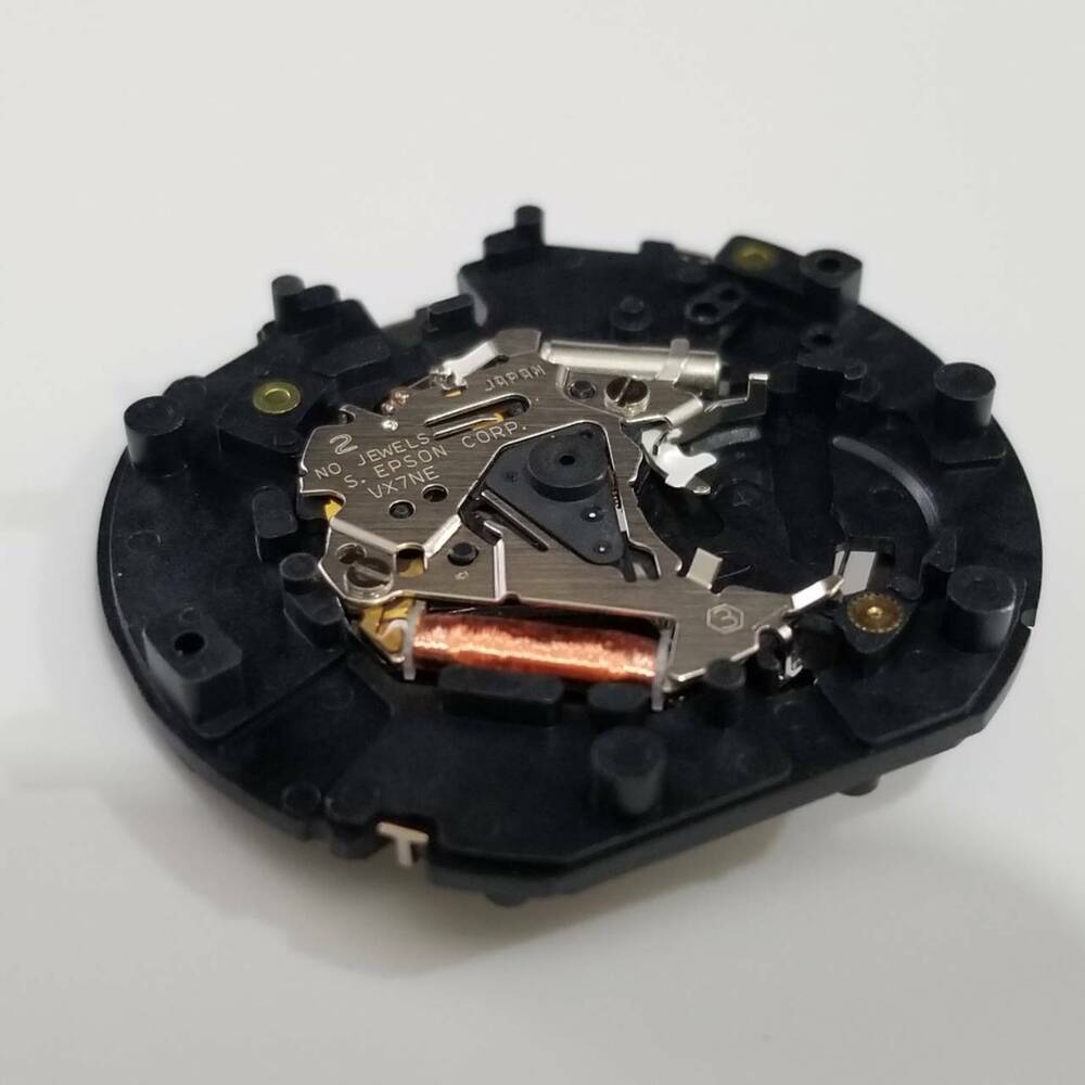 S. Epson VX7N quartz watch movement for accurate repairs and reliable maintenance.