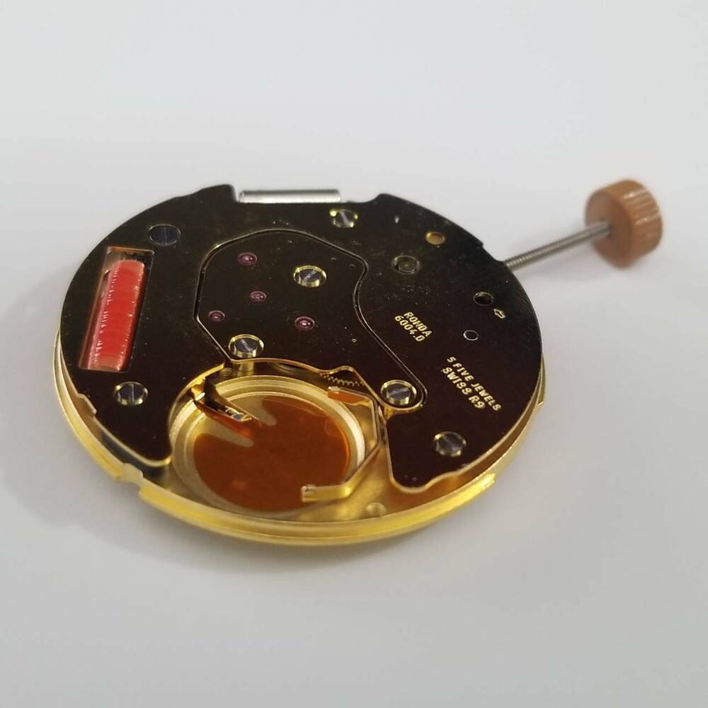 Ronda 6004.D quartz movement watch part for accurate timekeeping and long-lasting performance.