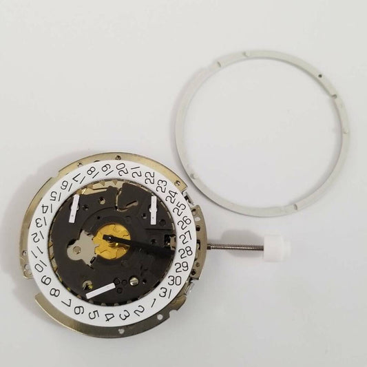 Mouvement à quartz ISA 8172 Date@4 Pièces de rechange pour montres argentées Remplace 8162/220