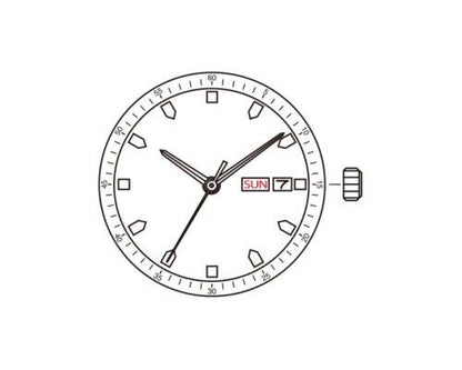 Miyota 1M02 quartz watch movement replacement for models 1100A, 1101, 1102 by Citizen