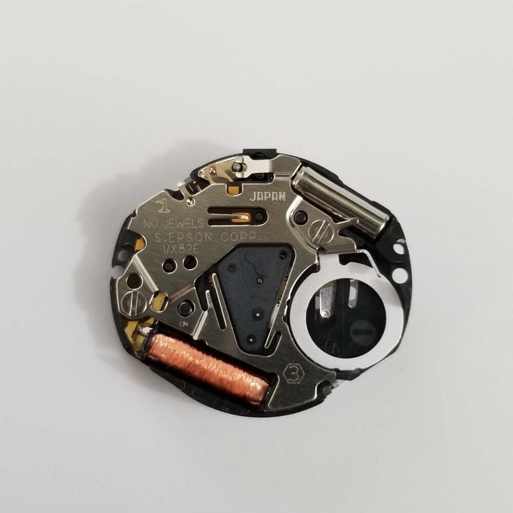 S. Epson VX82 quartz movement watch repair part for 7N82 VT82 V782 models, precise replacement component.