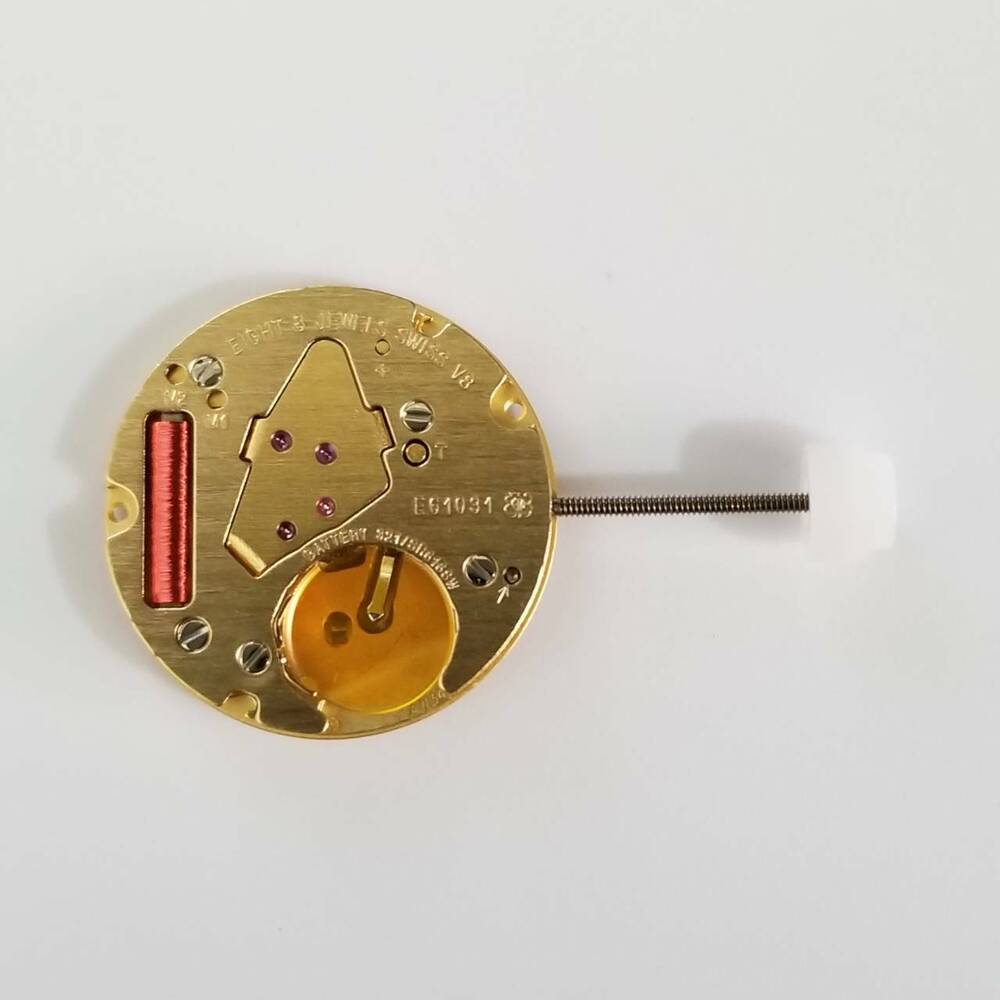 ETA E61.031 quartz watch movement replacement part, compatible with model 256.031, for precise watch repairs.