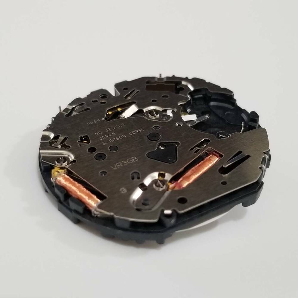 S. Epson VR3G quartz watch movement, precise timekeeping repair part for watch accessories.