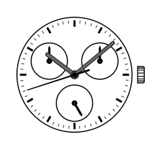 Hattori Epson VH68 quartz watch movement, Japan-made for accurate repairs and replacements.