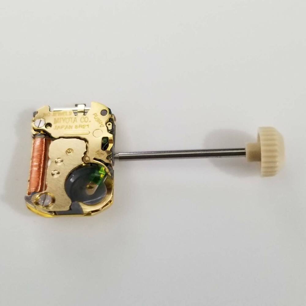 Miyota 5R21 quartz movement for watch repair, compatible with models 2250, 5421, 732, 1032, precision fit.