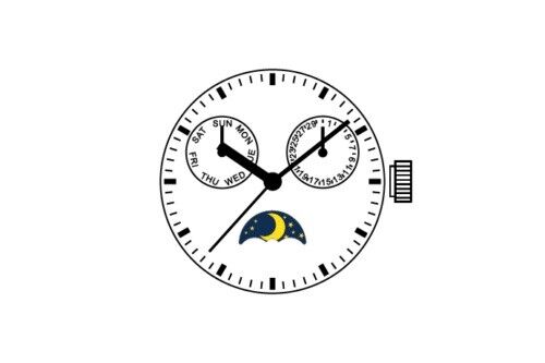 S. Epson VX3M quartz movement repair part for precise watch accessory maintenance, ensuring reliable timekeeping.