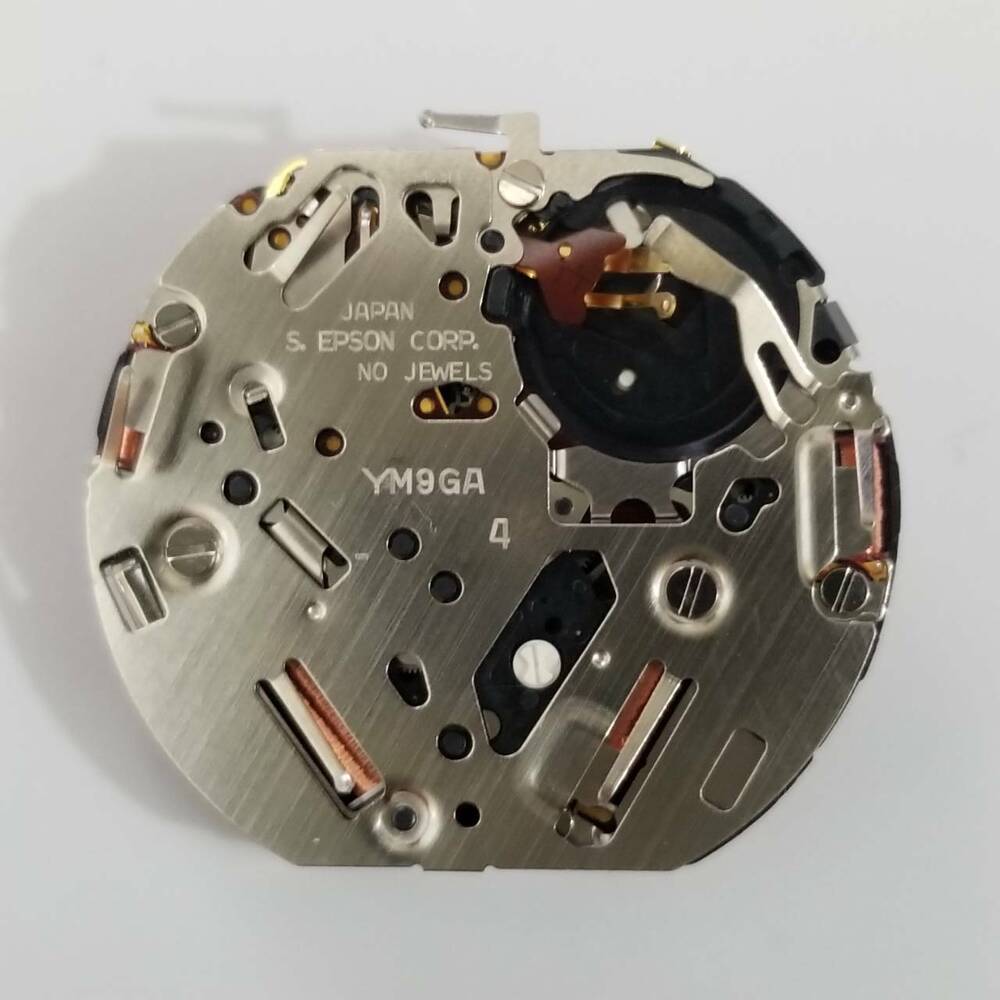 S. Epson YM9G quartz movement watch part for accurate timekeeping and long-lasting durability.