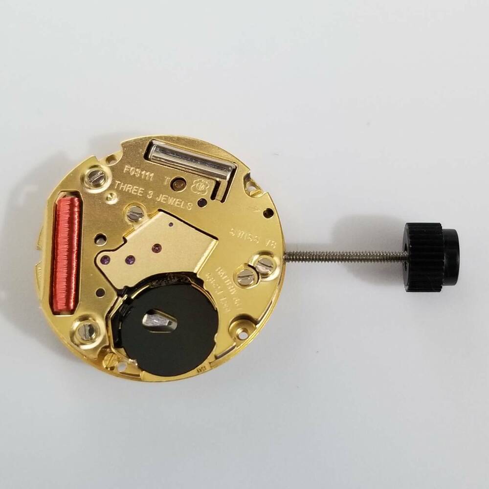 ETA F03.111 quartz watch movement replacement by ETA for models 956.112, 956.114, precise timing.