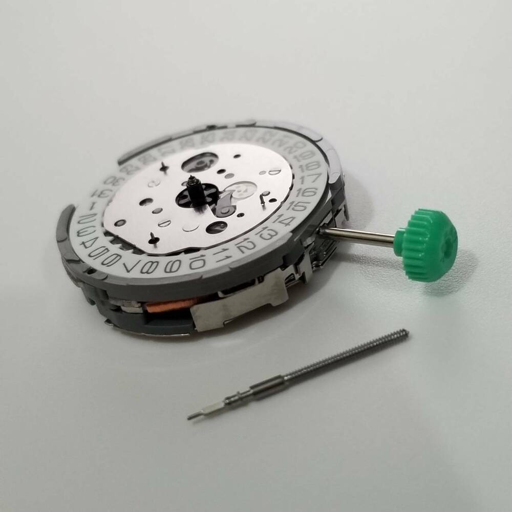 Miyota FS60 quartz movement watch repair parts with precision gear components for accurate timekeeping.
