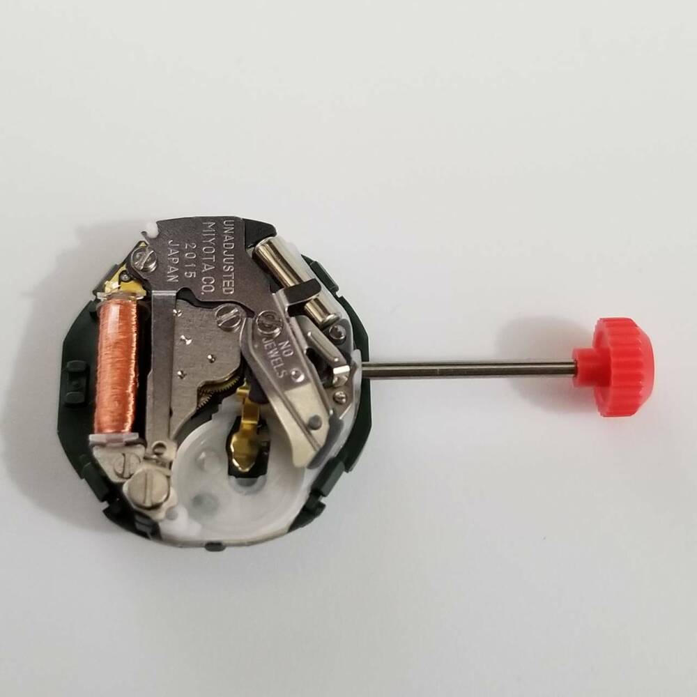 Miyota 2015 quartz watch movement, precise replacement for 2010 model, reliable repair part.