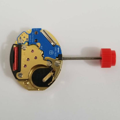 ETA 980.163 quartz watch movement replacement part compatible with models 176, 176.2, 6454.17 for precise timekeeping.