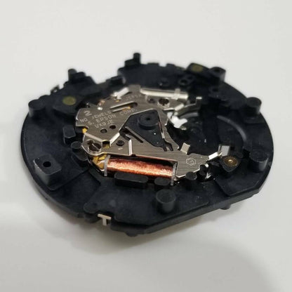 Close-up of S. Epson VX9J quartz watch repair part for accurate, durable timekeeping.