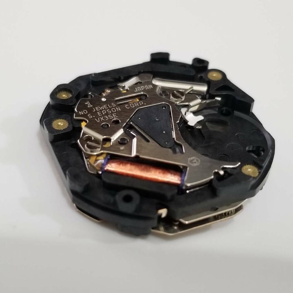 S. Epson VX3S quartz watch repair parts showcasing precise timekeeping components and durable design.